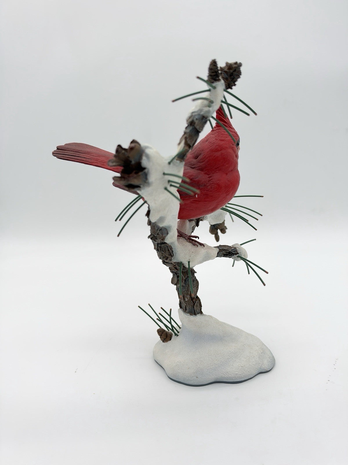 The Danbury Mint Winters Jewel Red Cardinal Bird Figurine Bob Guge Figurine