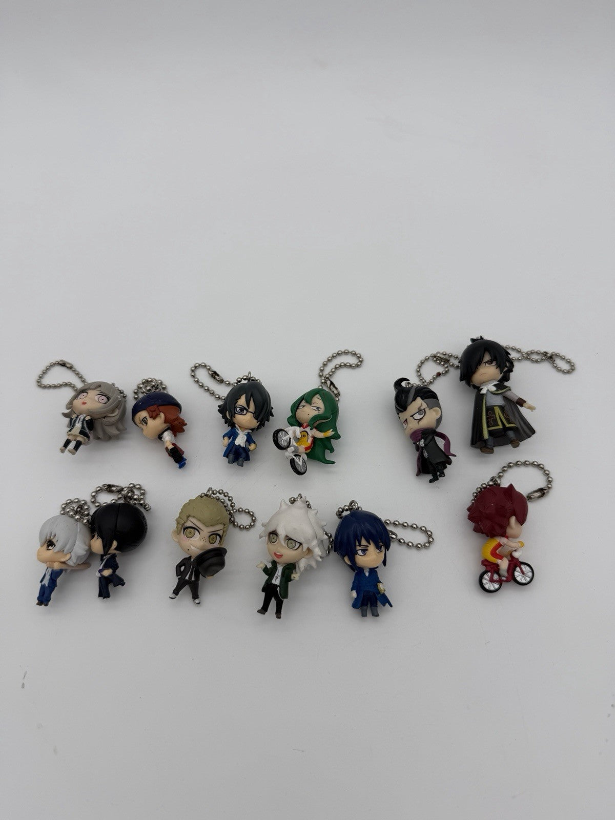 Bandai Takara Tomy Arts Fairy Tail Anime Swing Mascot Keychain Figurines Lot 11
