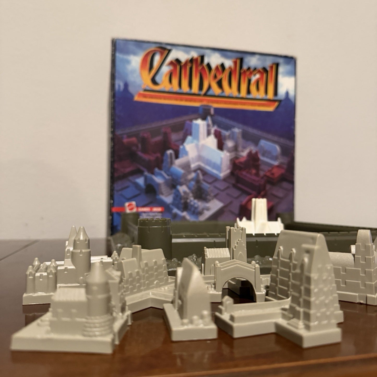Cathedral Board Game Strategic Battle Medieval City Mattel Complete No Rules