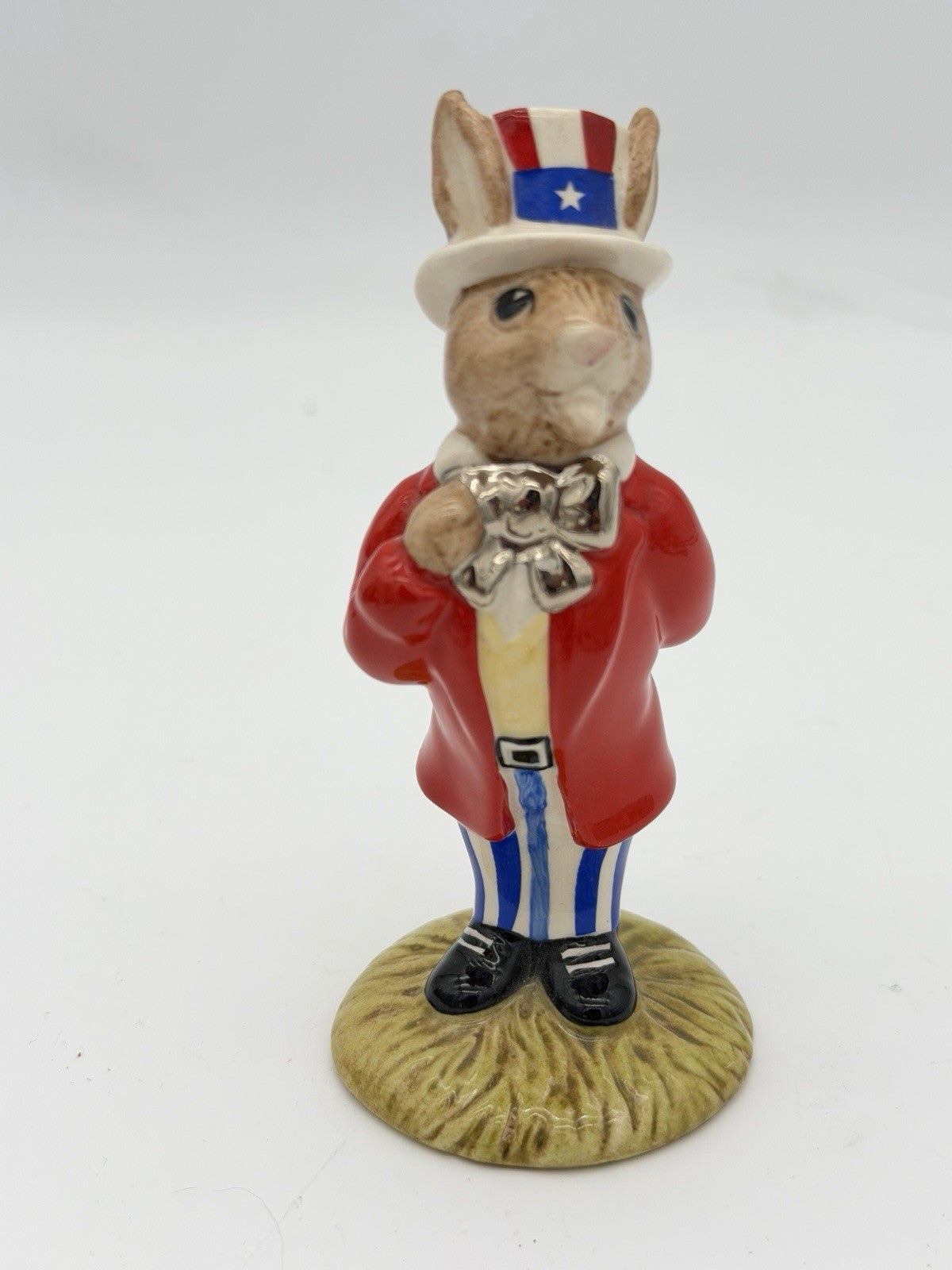 Royal Doulton Porcelain  Uncle Sam Bunnykins DB 175 Americana Painted Figurine