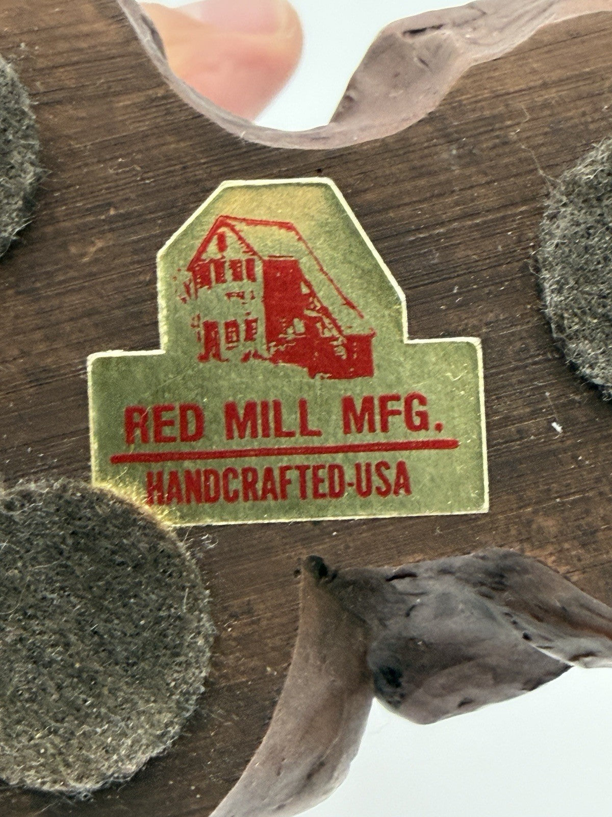 Rare Red Mill MFG Sculptures USA Fox Carved Resin Rustic Figurine 5”