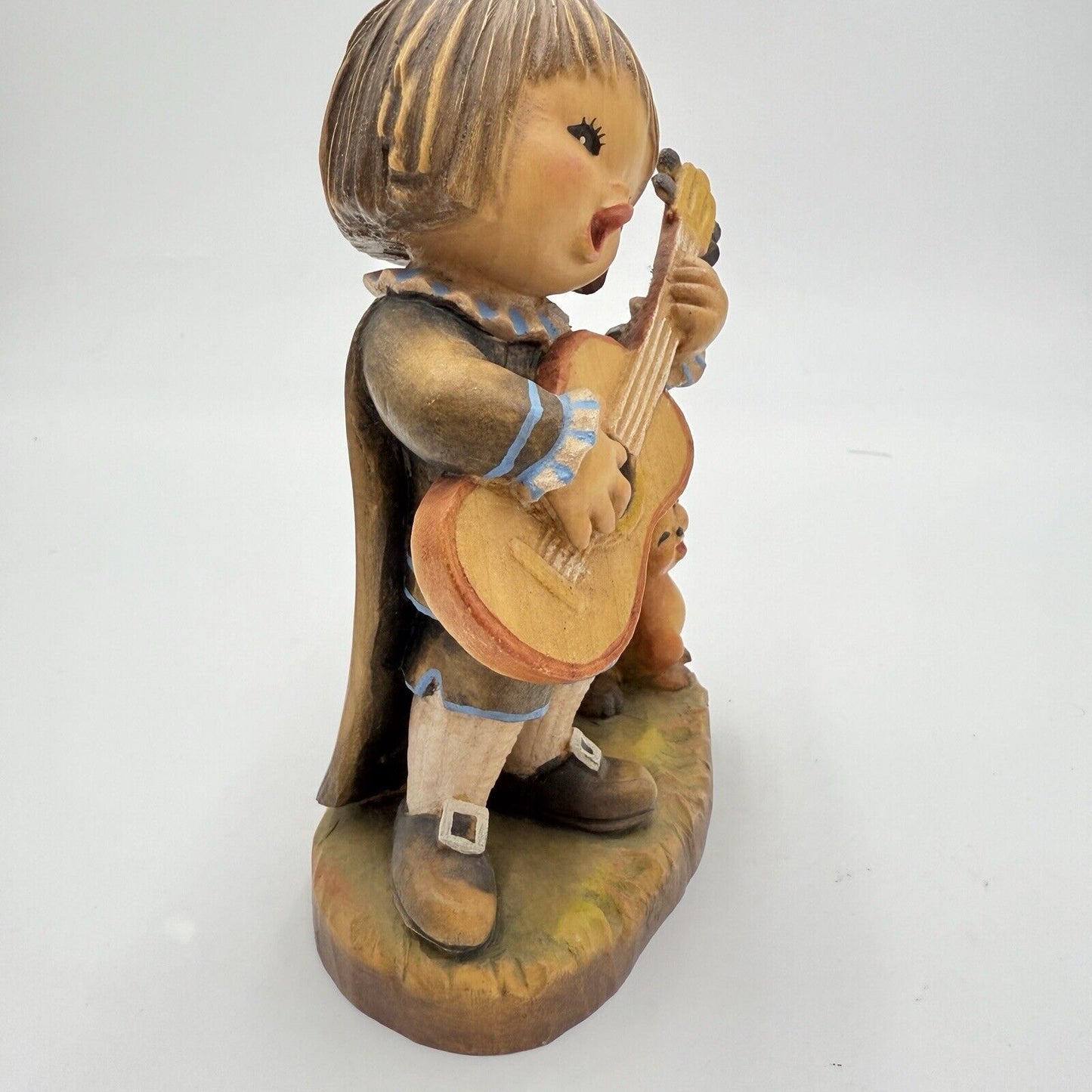 ANRI Ferrandiz 6" Wood Carving Figurine “Romeo" Playing Guitar Italy Folk Art