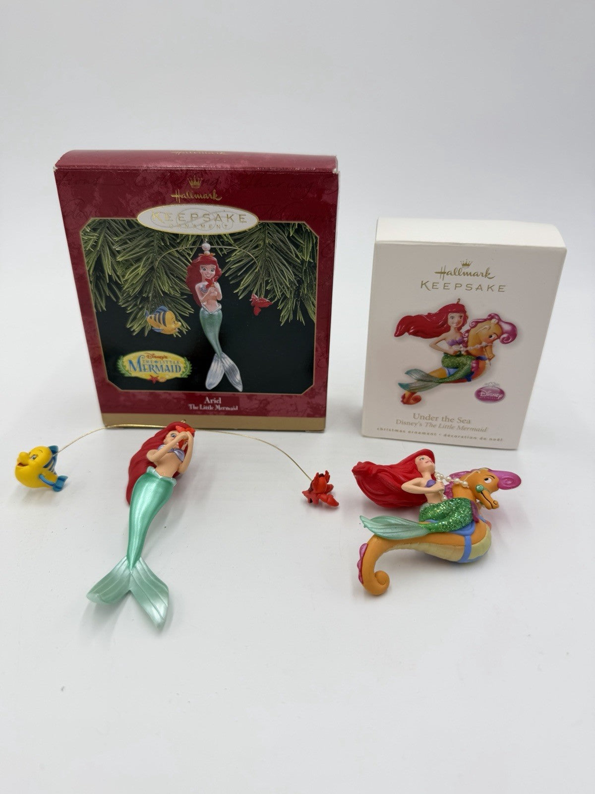 Hallmark Disney Little Mermaid Ariel & Under The Sea Christmas Ornaments