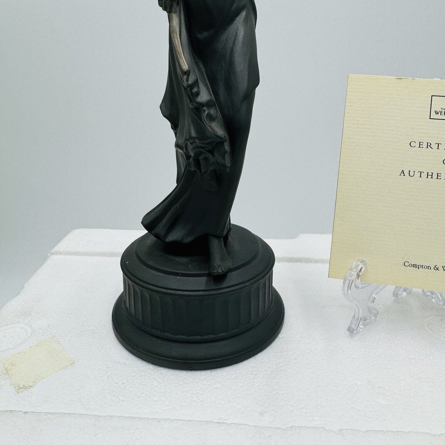 Wedgwood Signature Collection Black Basalt Dancing Hours Figurine COA Rare CW424