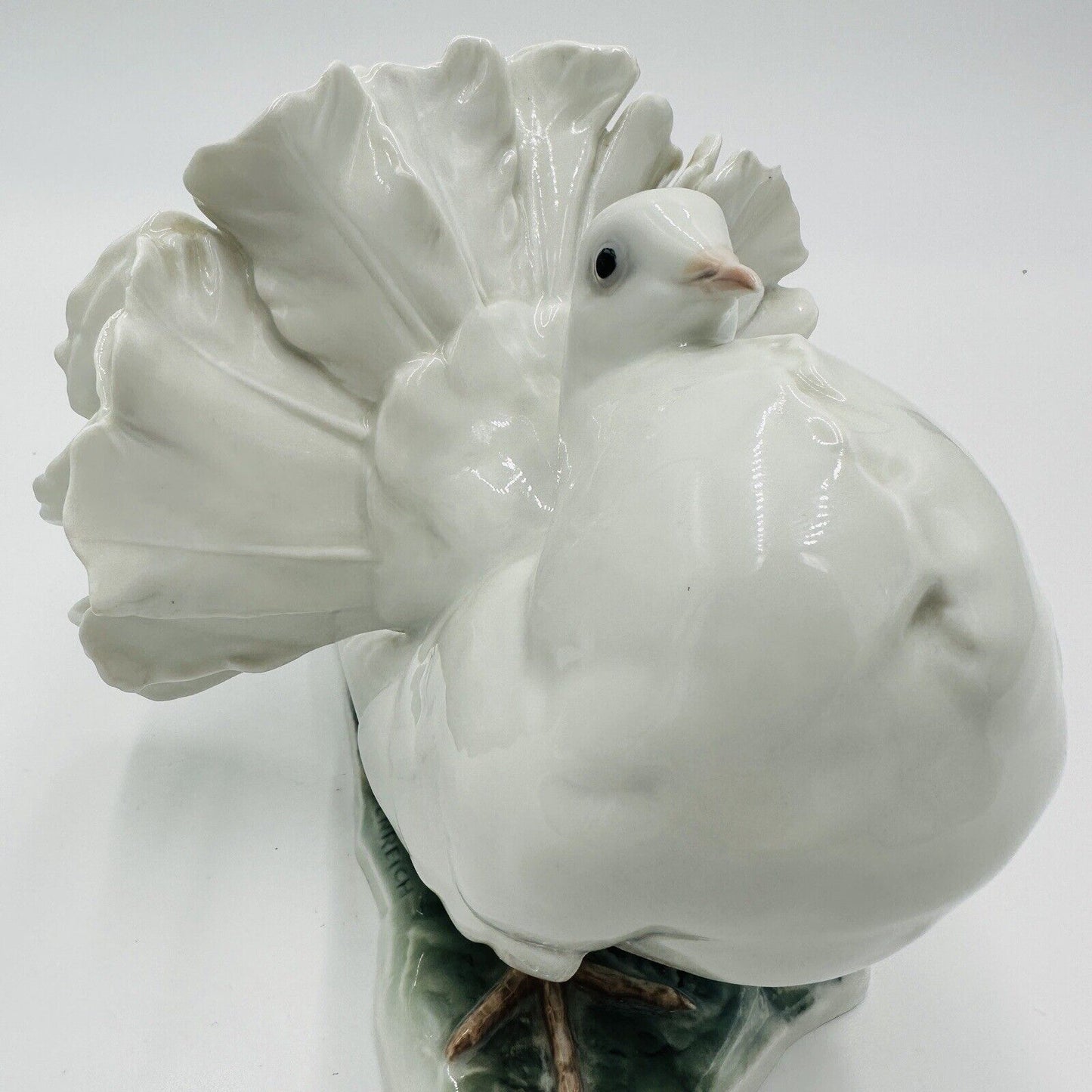 Rosenthal Dove Figurine Porcelain White Hand-painted Signed Decor German Art