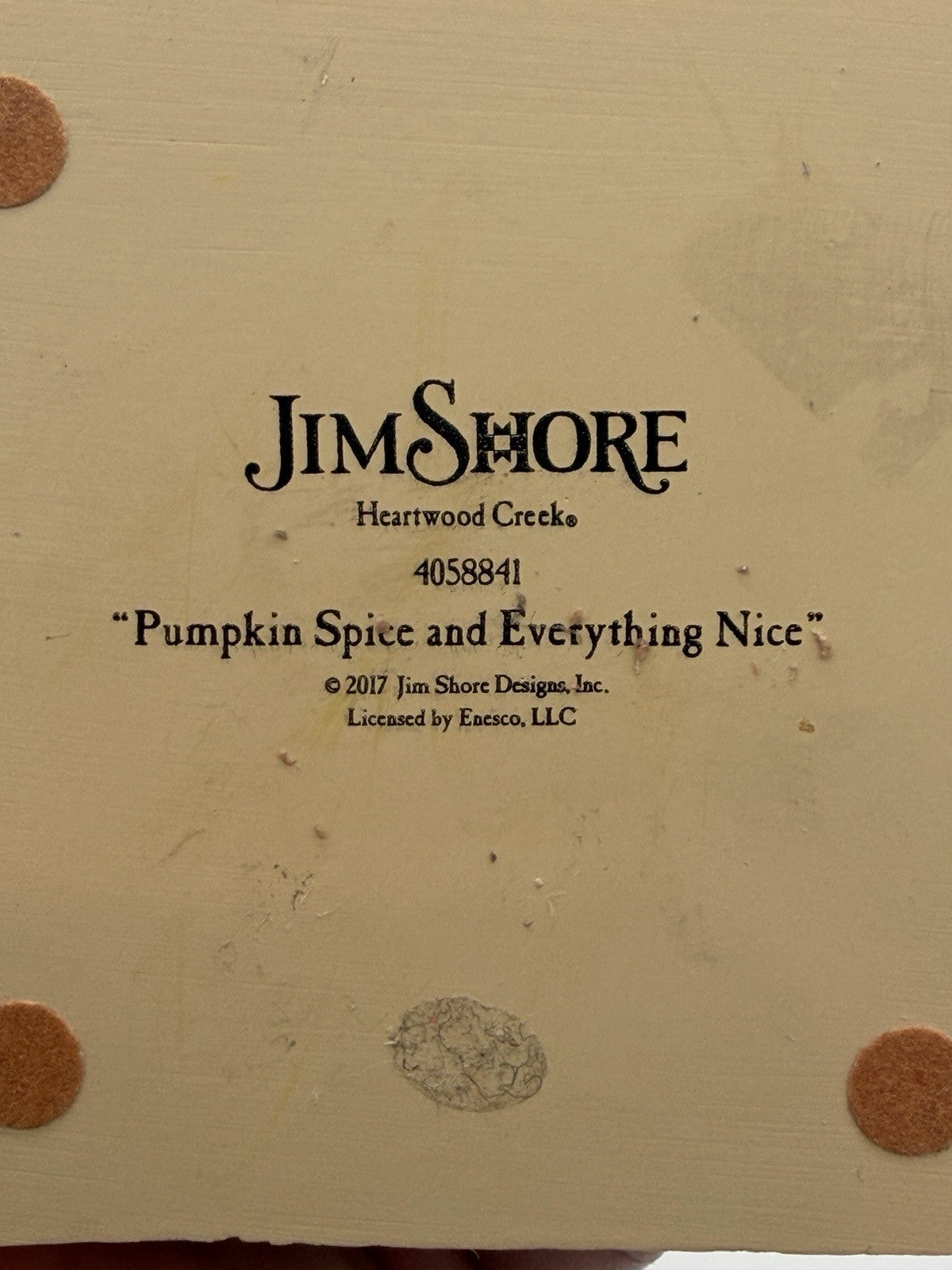 Jim Shore Pumpkin Spice and Everything Nice Stacked Pumpkins W/Box Figurine