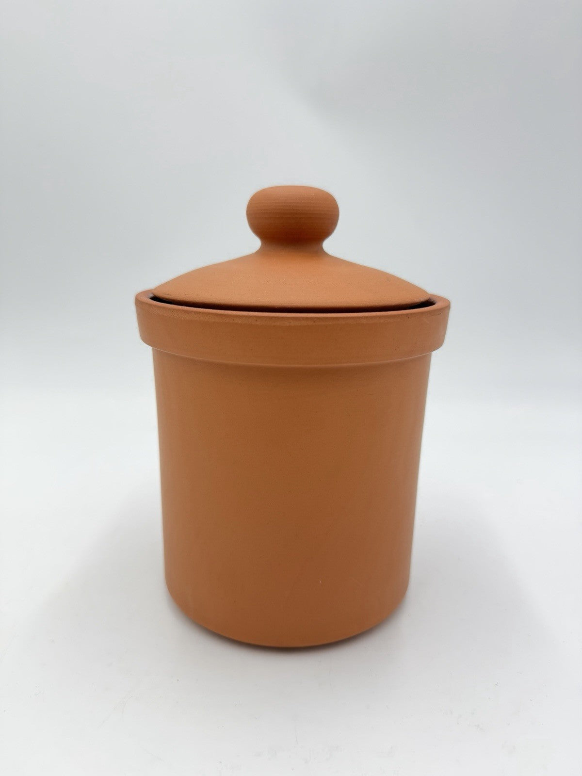 Henry Watson Pottery COFFEE The Original Suffolk Canister Terracotta England 7”H