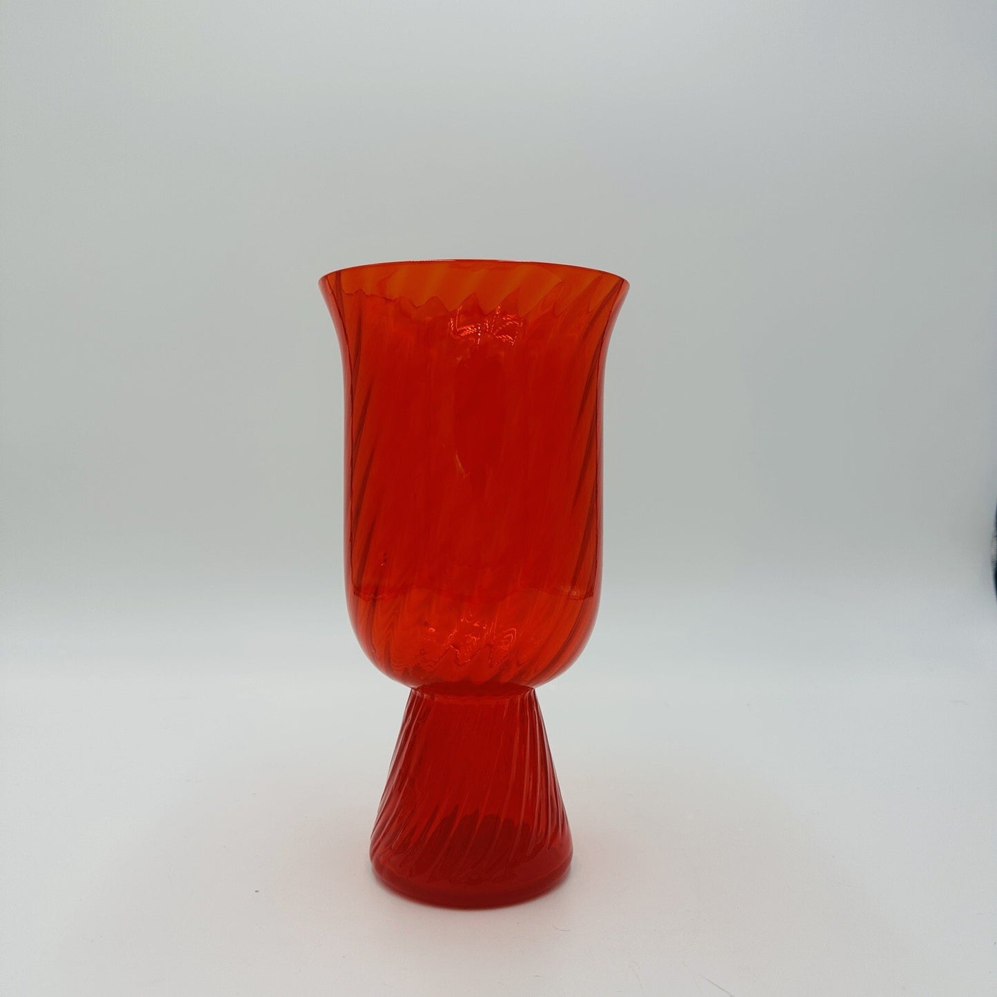 MCM Morgantown Candle Light Vase Patio Art Glass 9913 Federal 8.5in Decor