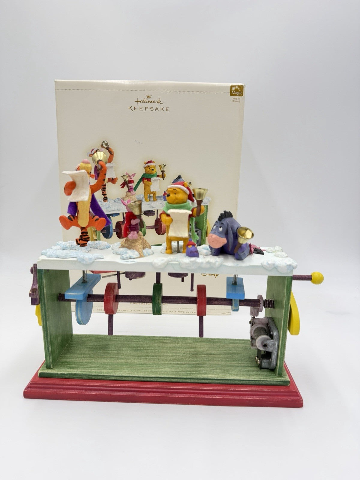 Hallmark Disney Pooh Bells Christmas Table Ornament Large Decor