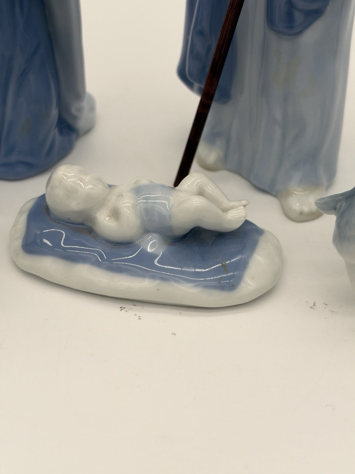 Rare Gerold Porcelain Bavaria W Germany Nativity Set 6 Pcs Rare 7”