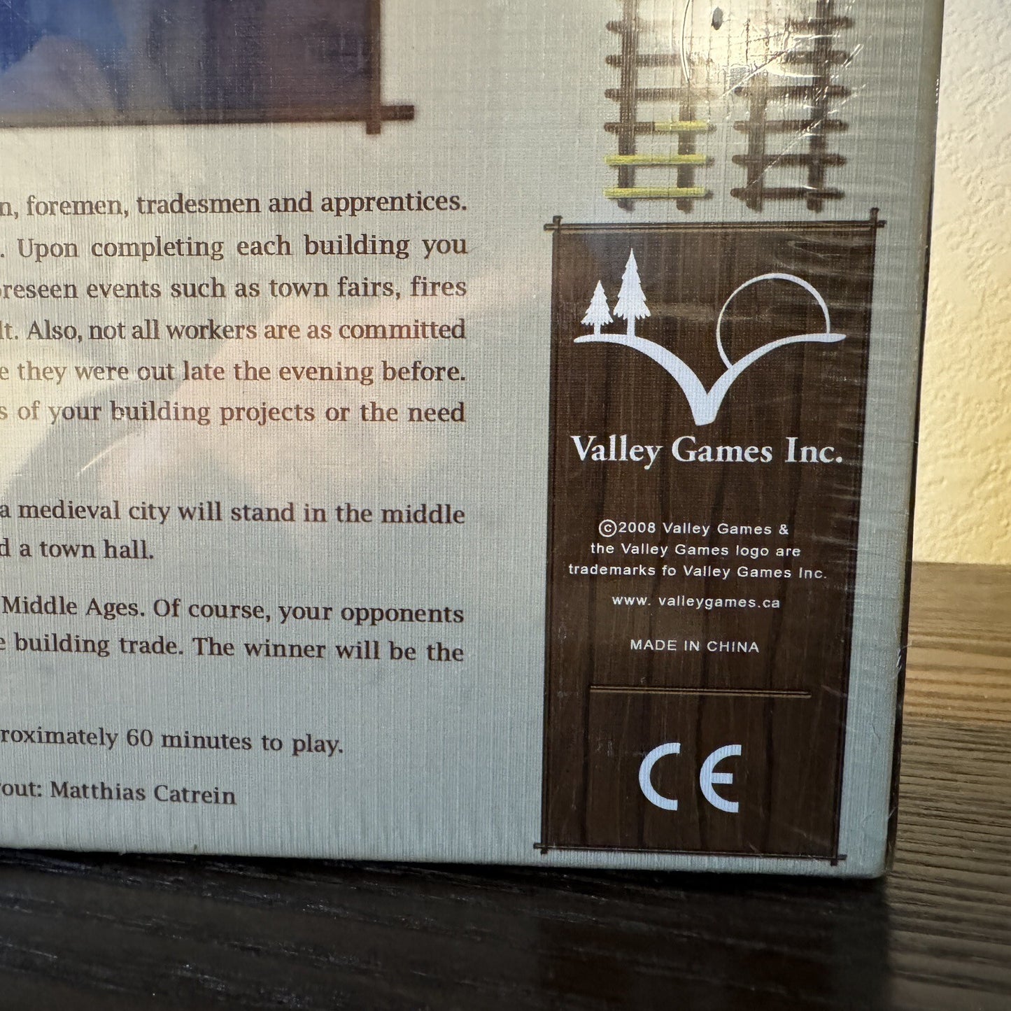 Valley Games Master Builder Board Game 2008 2-4 Players Walfgang Kramer Building