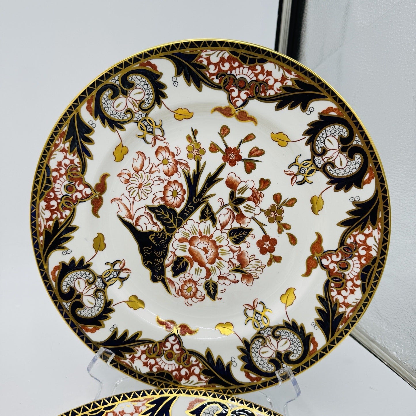 Royal Crown Derby King's Of Old Japan 383 Pattern Dinner Plate Porcelain Antique