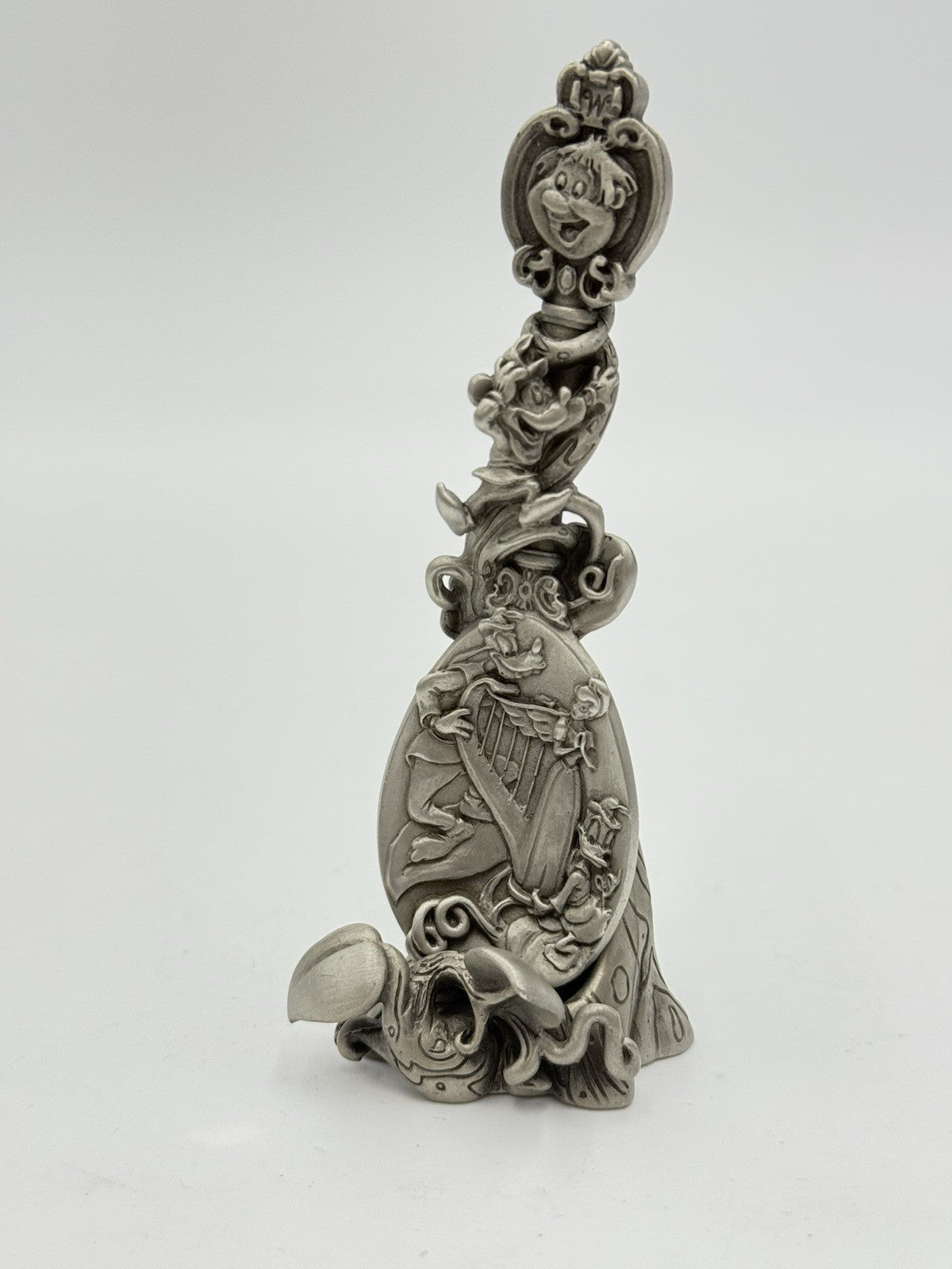Rare Disney JACK & THE BEANSTALK PEWTER COLLECTIBLE SPOON WITH STAND 1996