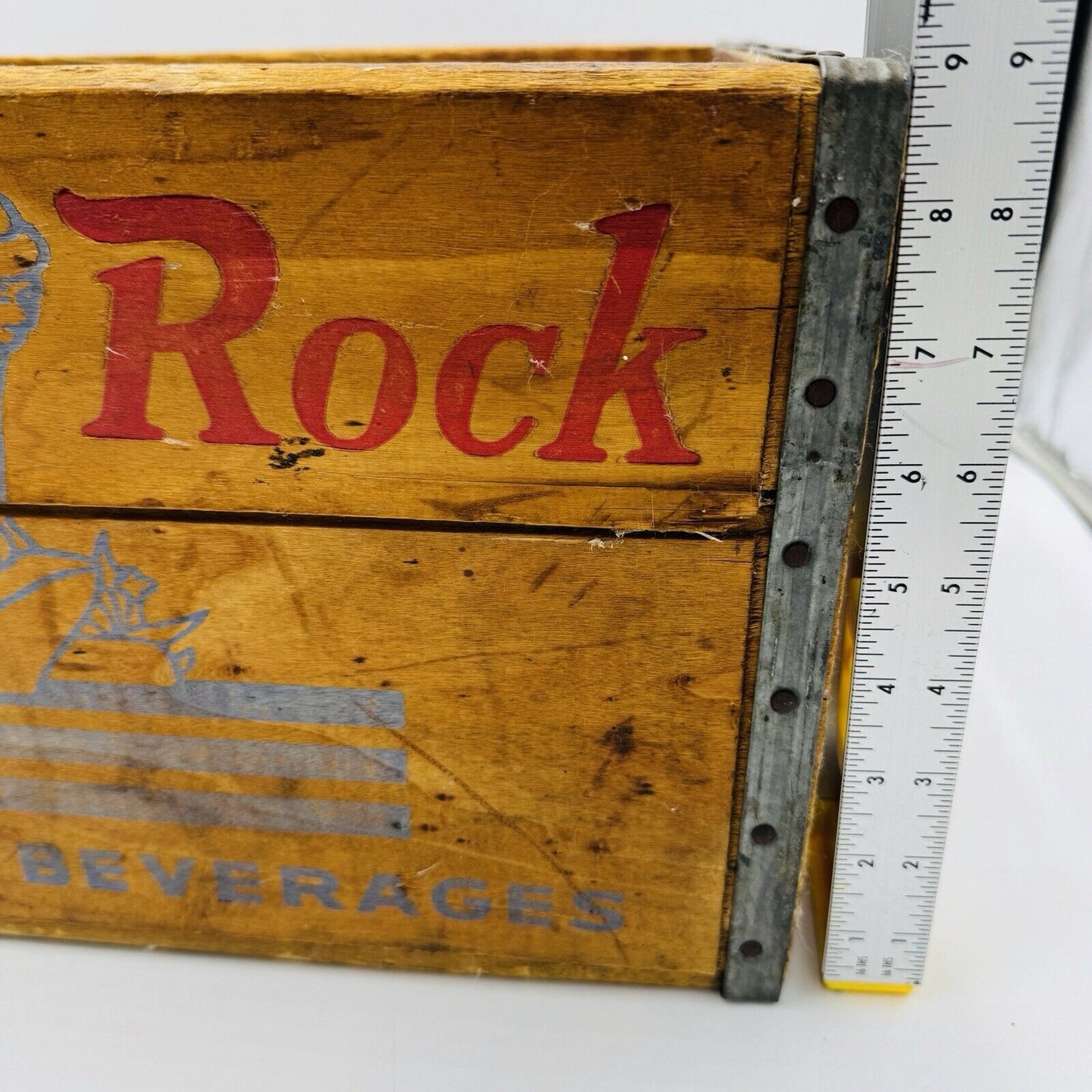 White Rock Sparkling Beverages ORIGINAL WOODEN Crate VINTAGE 1960's Retro Fairy