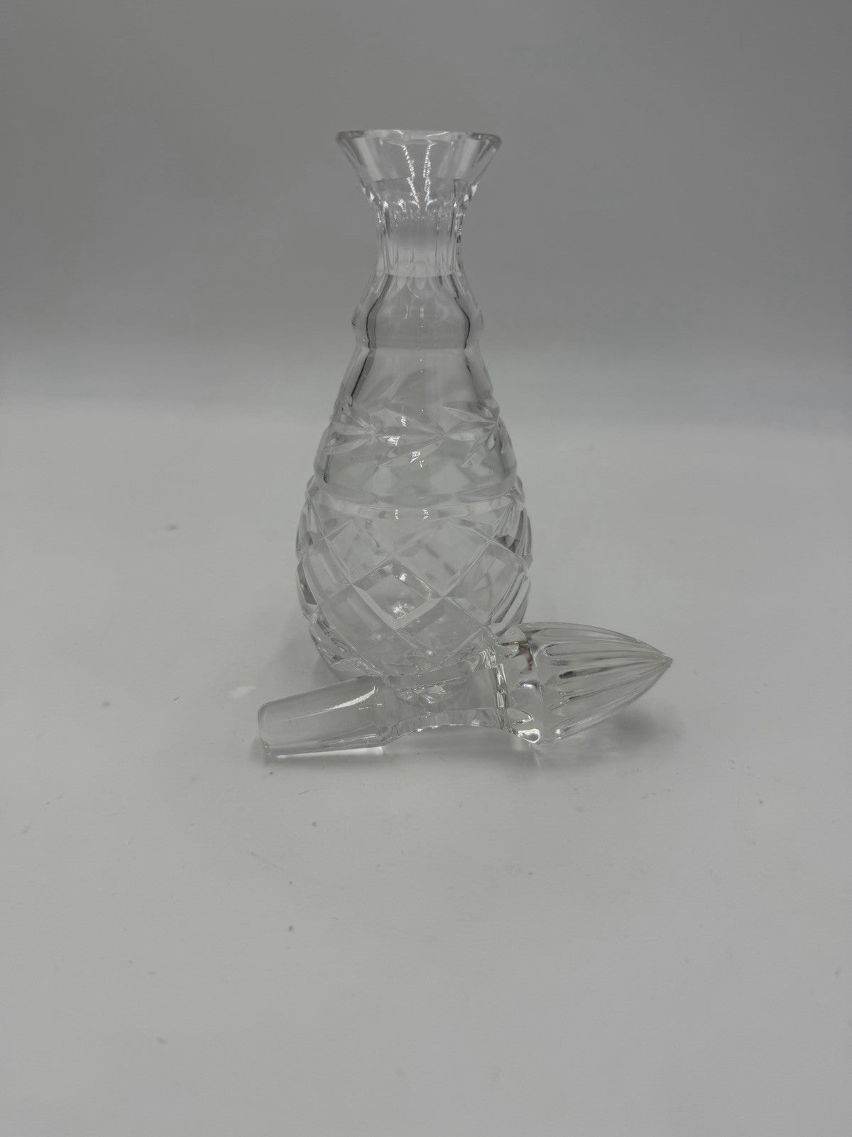 Waterford Crystal Oil Vinegar Cruet Glandore Pattern Ireland Vintage W/stopper