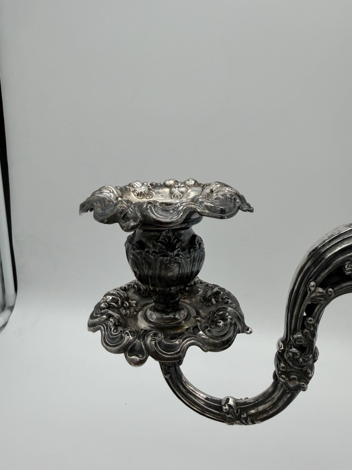 Antique Reed & Barton Silver Plated Renaissance Designed 3 light Candelabra