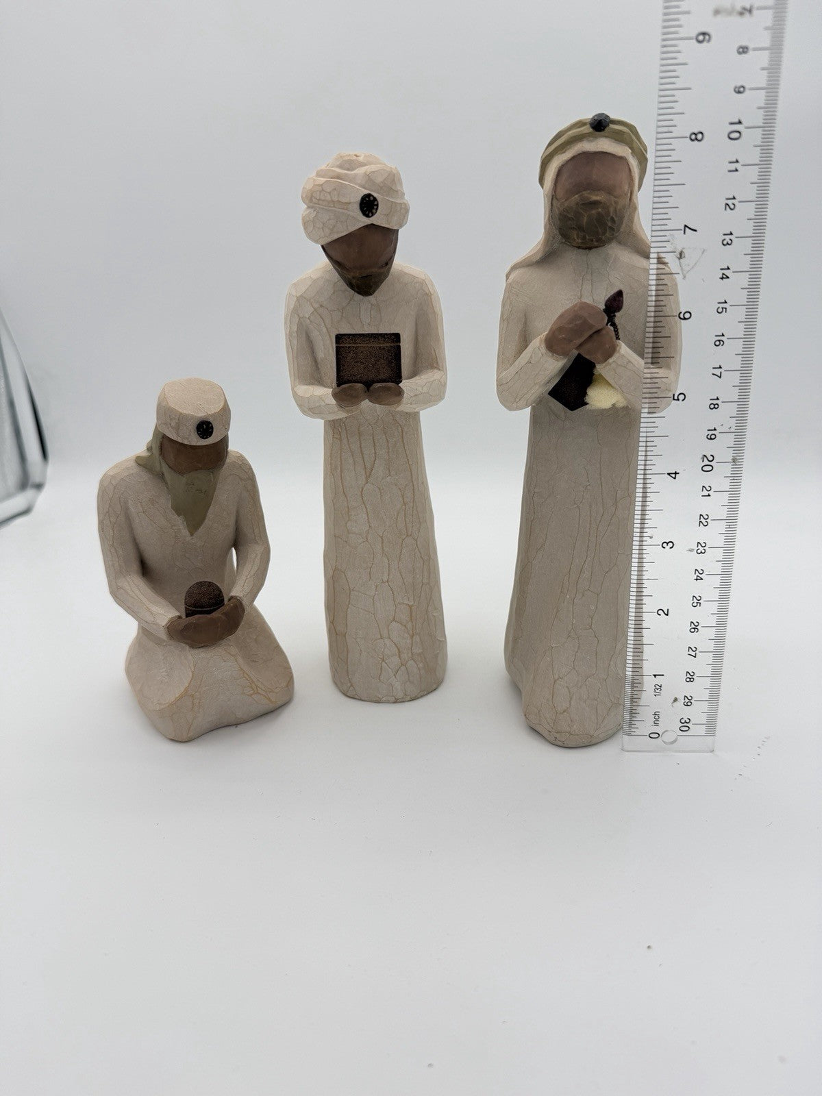 Willow Tree Nativity 3 Wisemen Set Susan Lordi Hand Painted Resin Figurines
