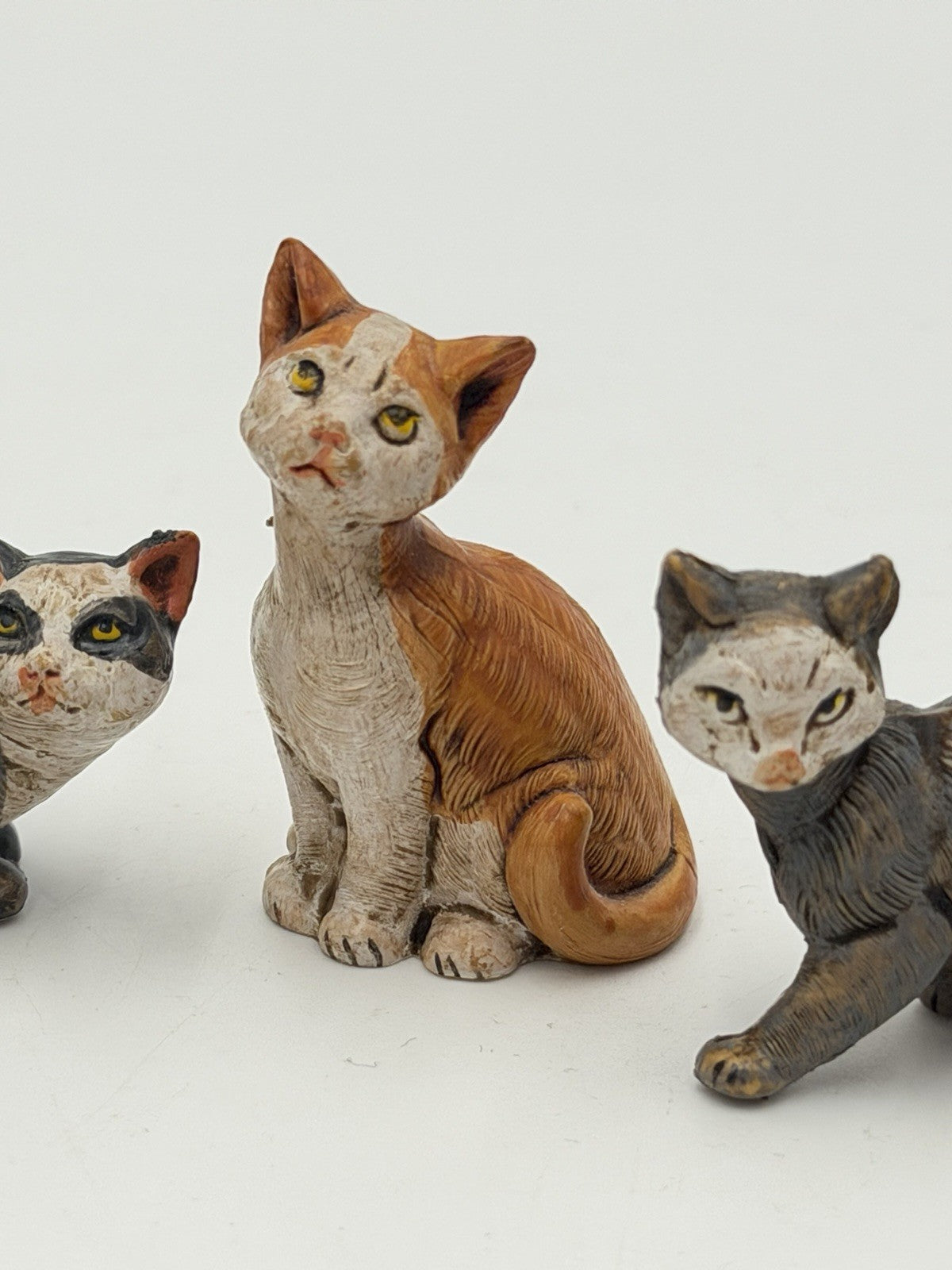 Rare Fontanini Italy Nativity Cat Animals Set 3 PCs Accessories Figurines 1”