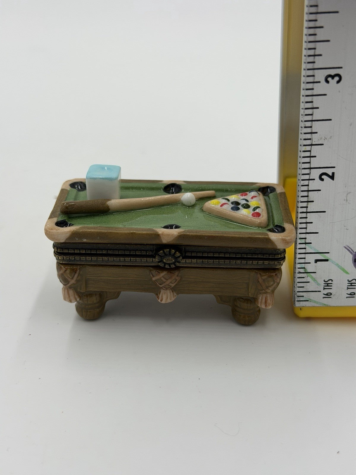 Midwest Cannon Falls Porcelain Hinged Box PHB Pool Table with Chalk Trinket Box