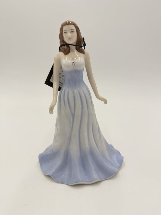 Royal Doulton Porcelain Gemstones Collection April Diamond Monika Figurine