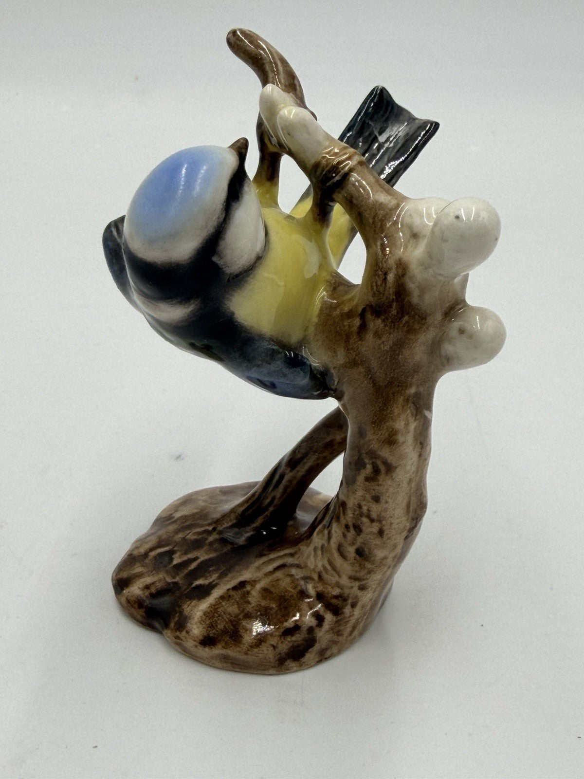 Vtg Goebel Hummel Blue Titmouse Bird Porcelain Figurine W.Germany CV64 Sticker