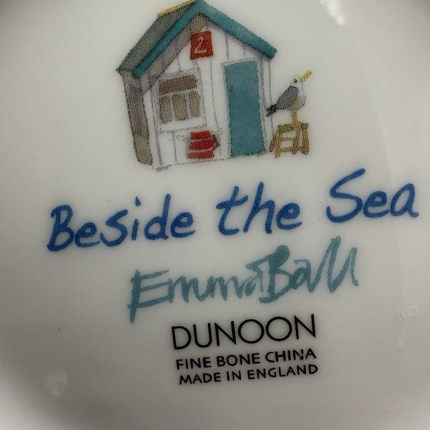 Dunoon Fine China England Beside The Sea By Emma Ball Coffee Mug Nautical