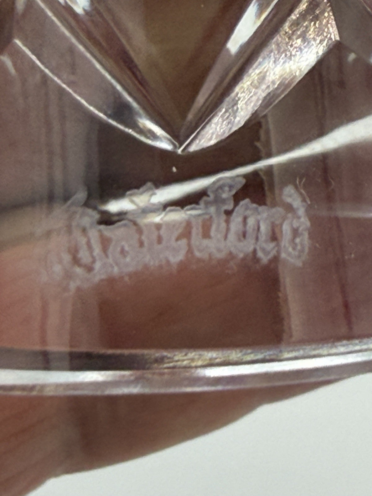 Waterford Ireland Crystal COMERAG DIAMOND CUT NAPKIN RINGS HOLDERS Set of 2