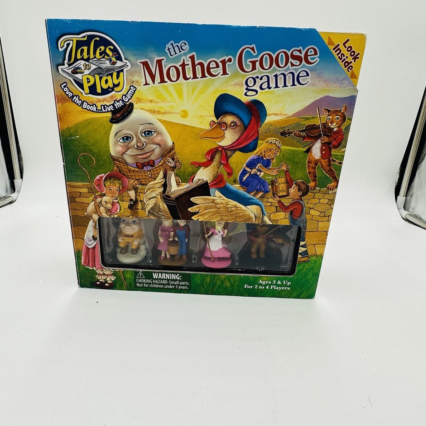 Tales To Play Board Game The Mother Goose 2011  Nursery Rhyme Figurines Stories