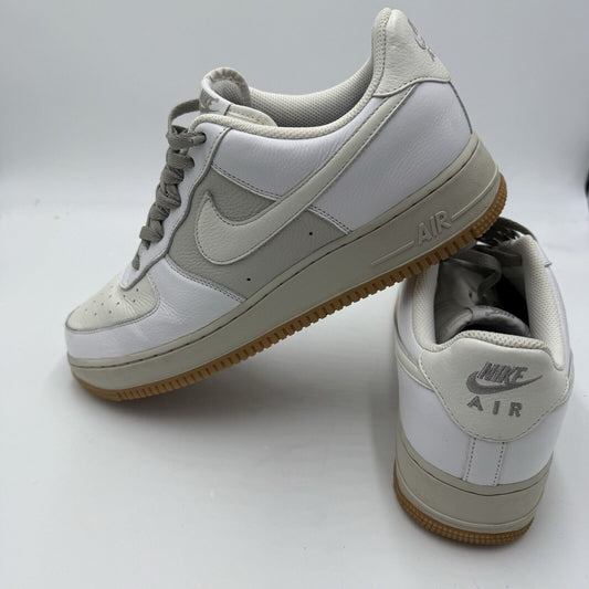 NIKE BY YOU AIR FORCE 1 LOW DV 3892-900 WHITE GUM Men SZ US 12.5