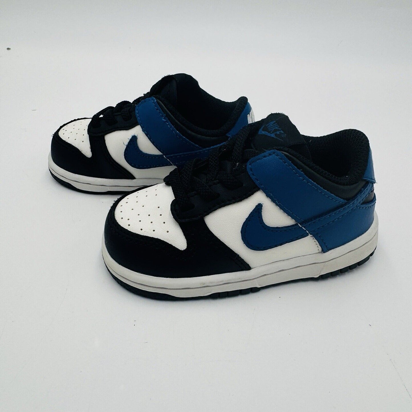 Nike Dunk Low toddler size USA 6C Kids Shoes DH9761-104 Blue Black White Sneaker