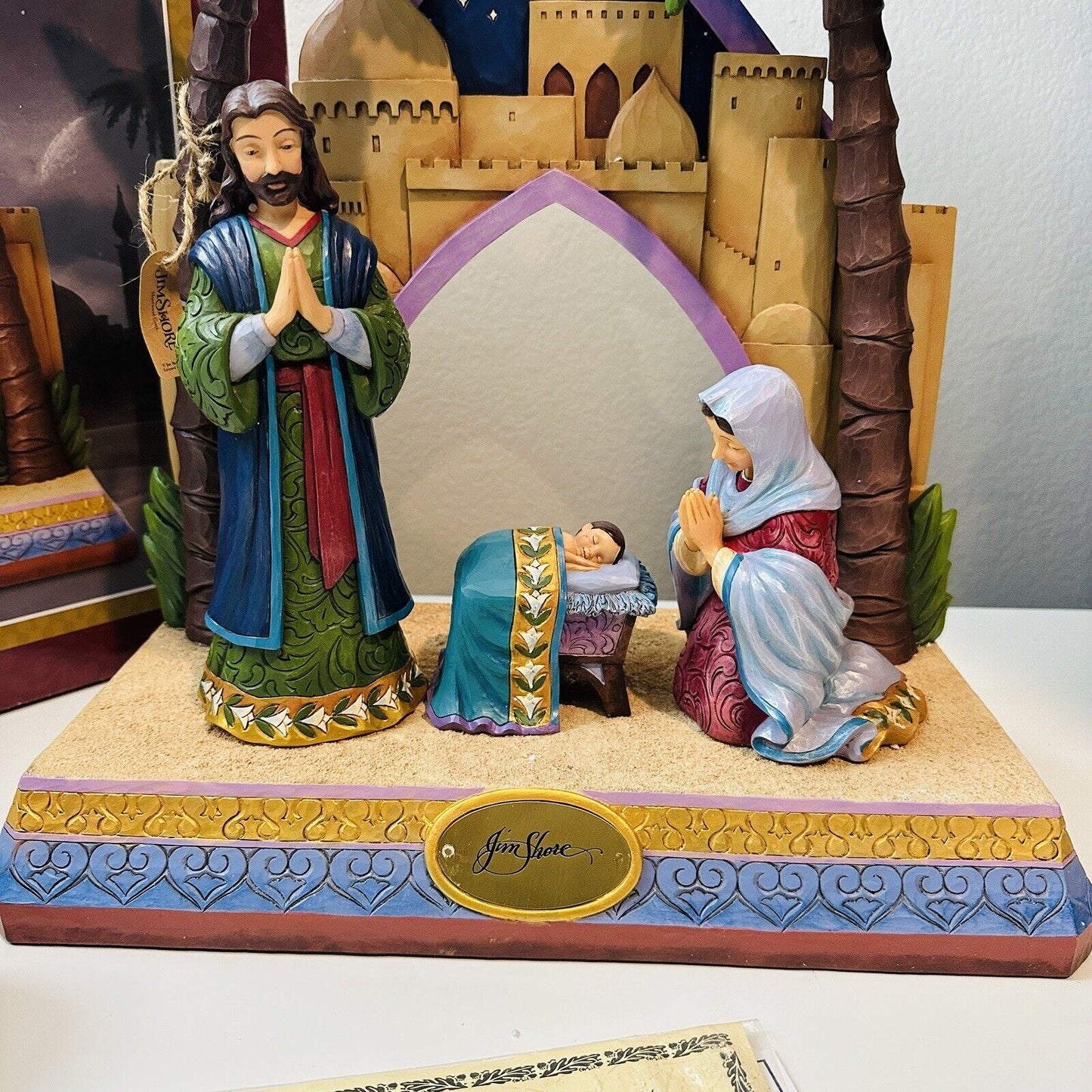 Large Jim Shore A Savior Before Us 500/750 Christmas Nativity Scene Holy Family