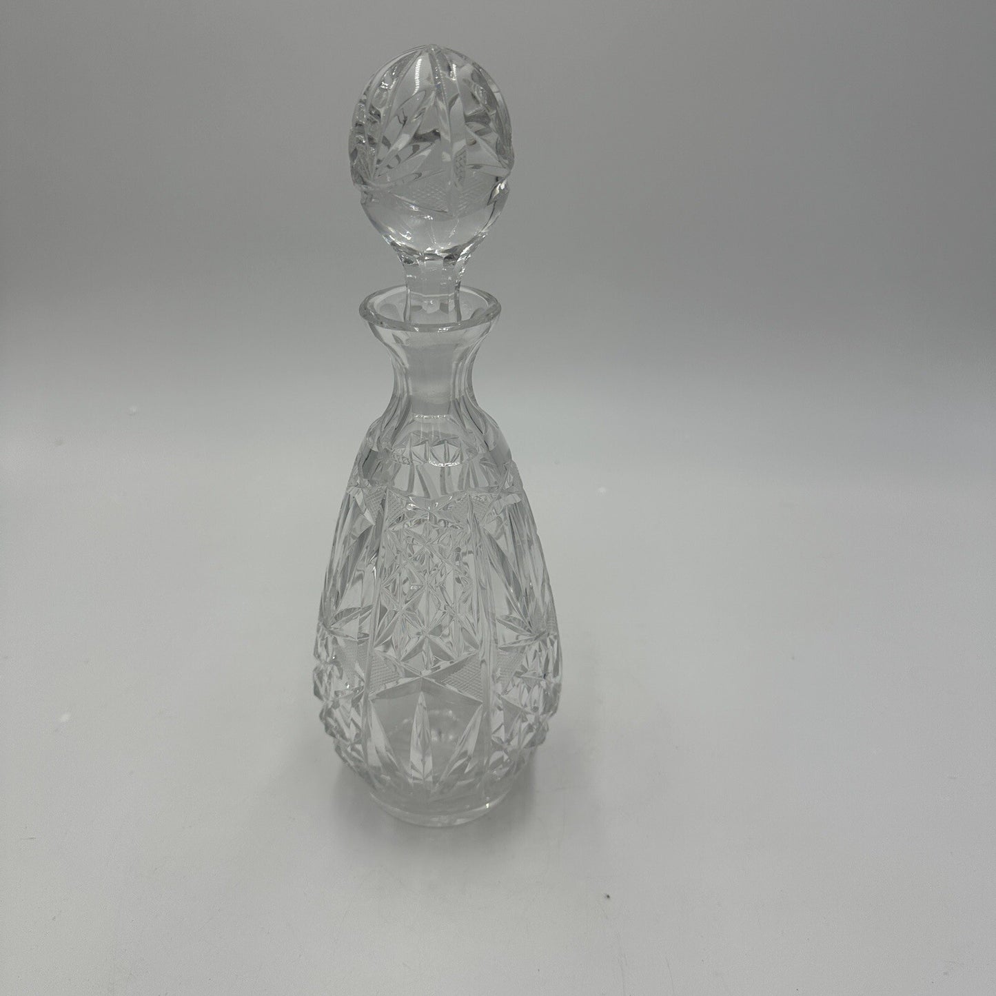 Cristal De Lorraine Decanter Crystal French Midcentury Cut from 1950s # 49 Mark