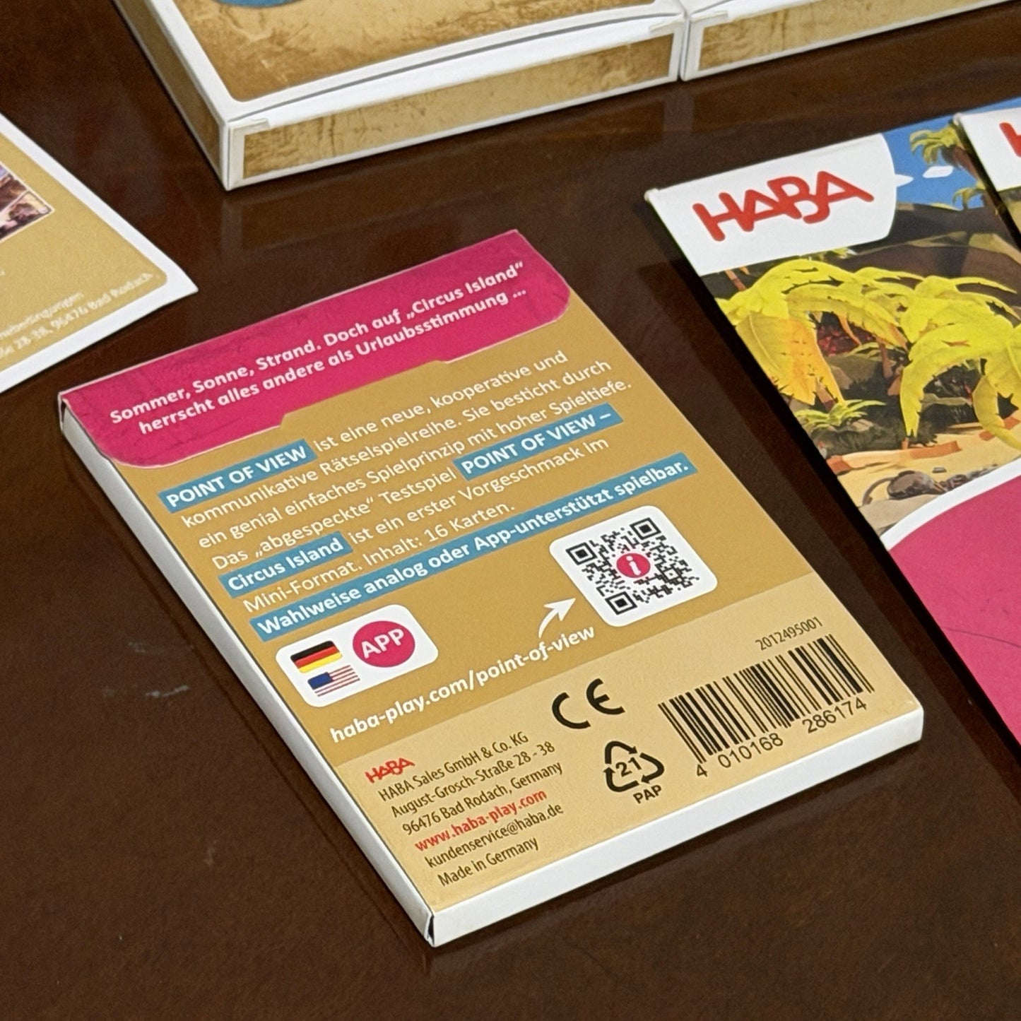 Point Of View Board Game Haba Cooperative Promo Signed