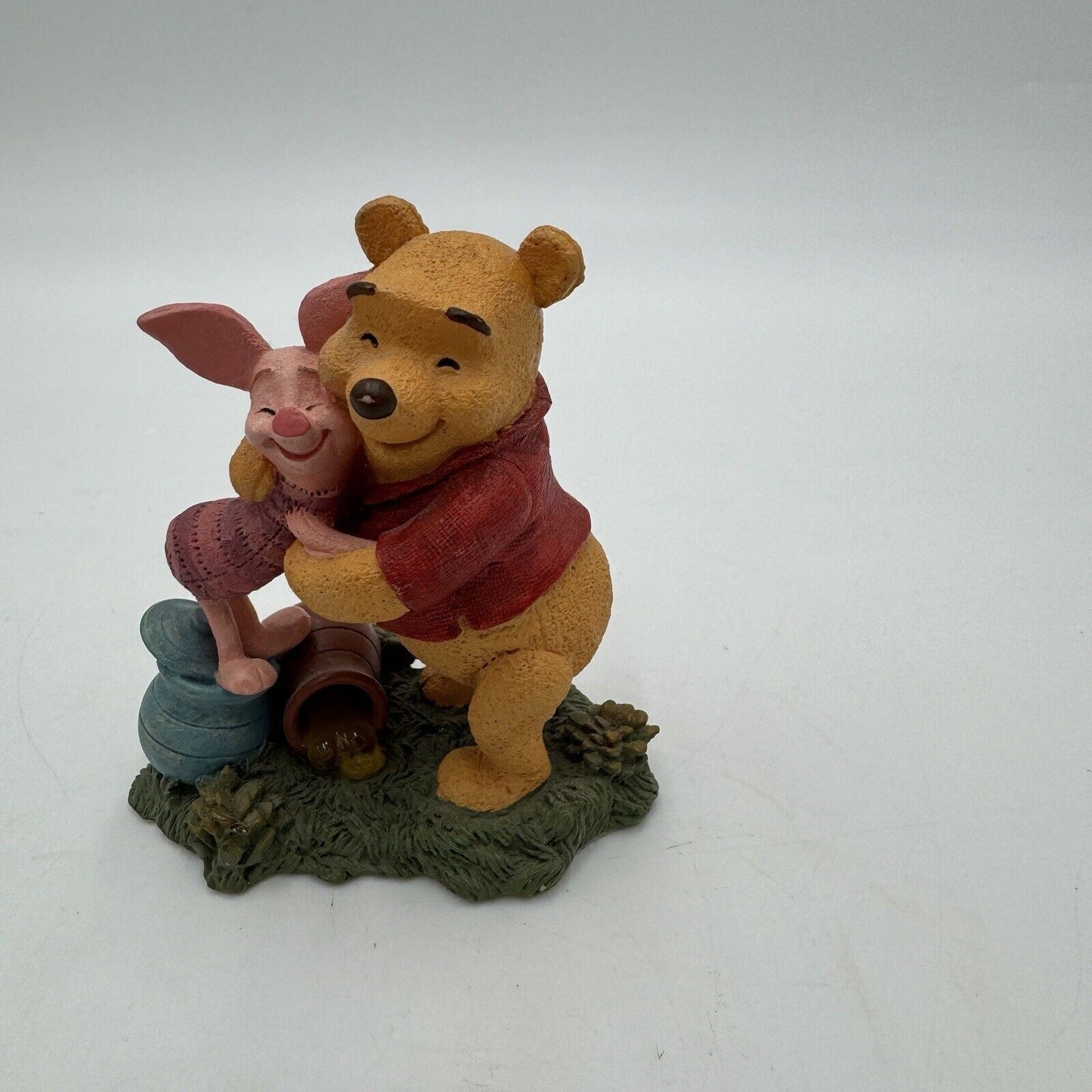 Disney Simply Pooh RETIRED "Hugs are Better than Honey" Pooh & Piglet Figurine