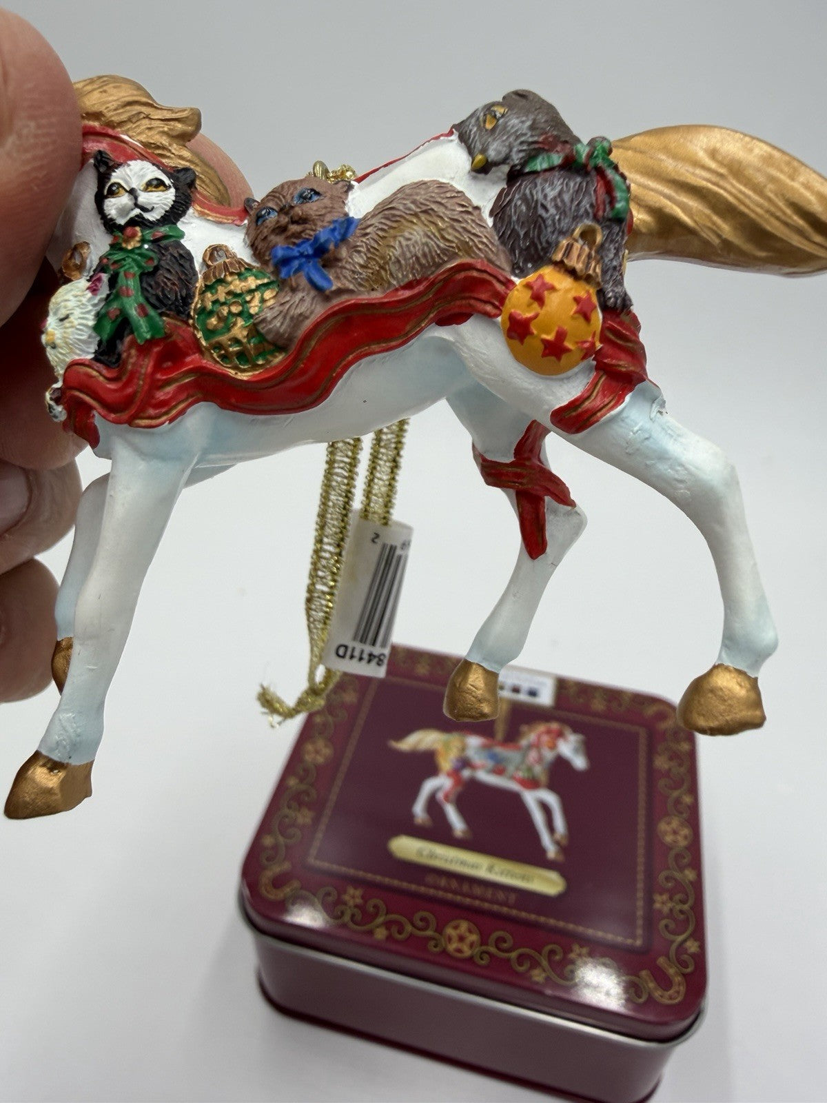 The Trail Of The Painted Ponies Ornament Christmas Kittens Horse 2009 Rare W/box