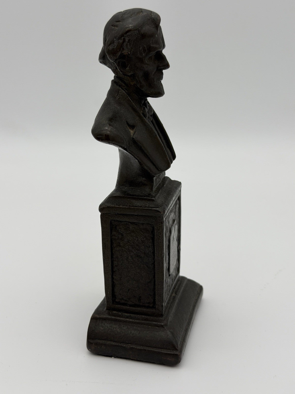 Vintage Armor Bronze Abraham Lincoln Bust Sculpture New York c1940s