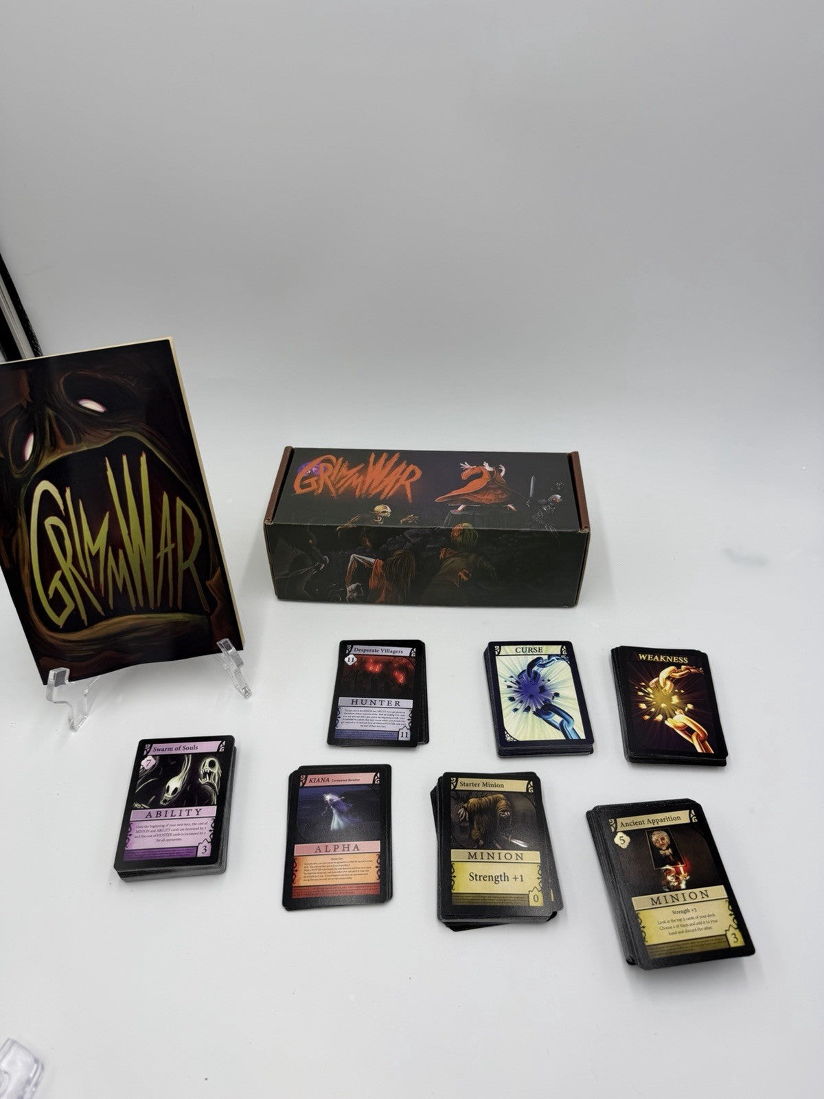 Rare GrimmWar Monsters Card Game Board Game 3-5 Plat Player Game Complete