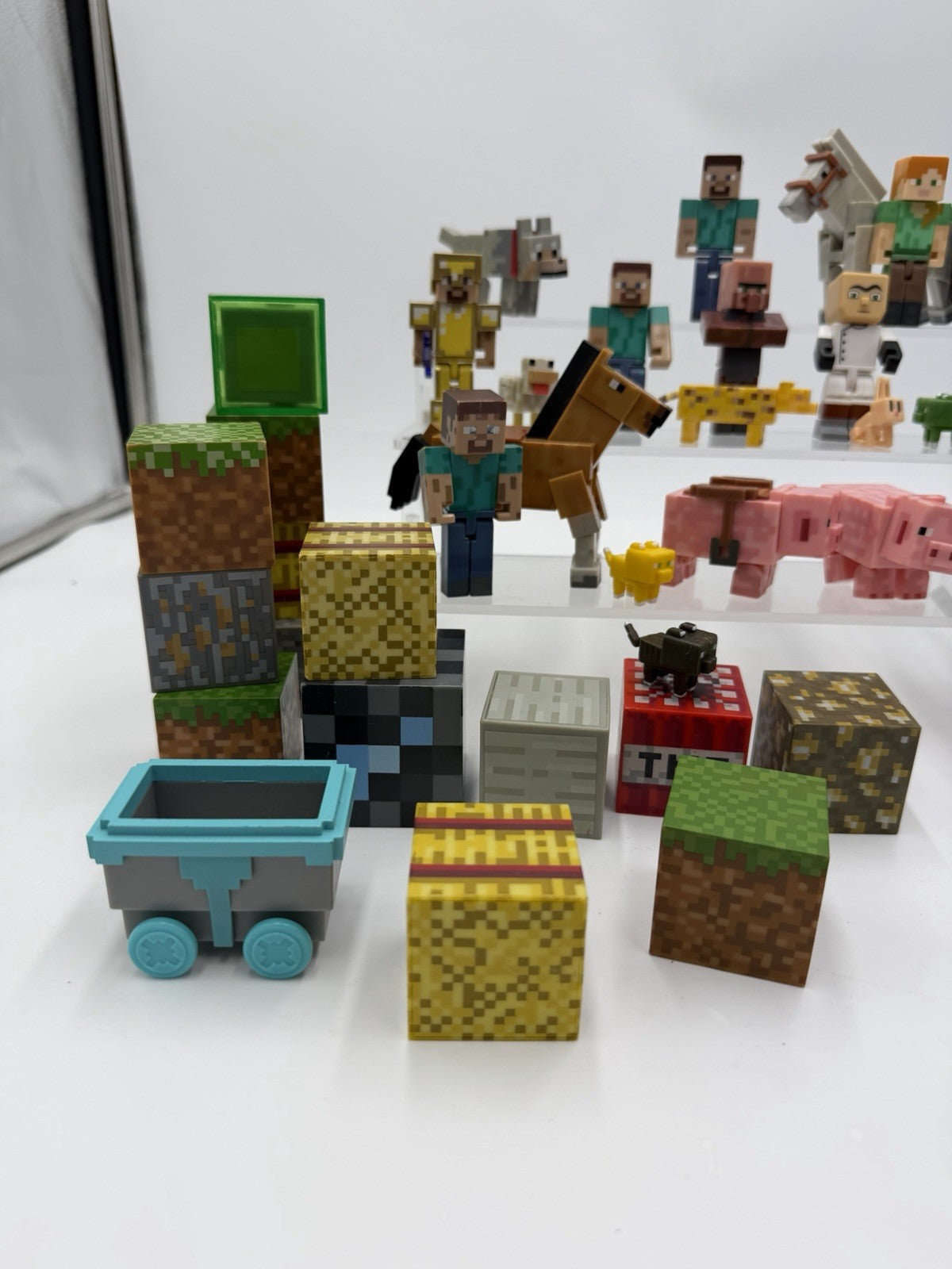 Minecraft Figures Animals Blocks Weapons Tools Lego Mini Figs Lot 50 PCs