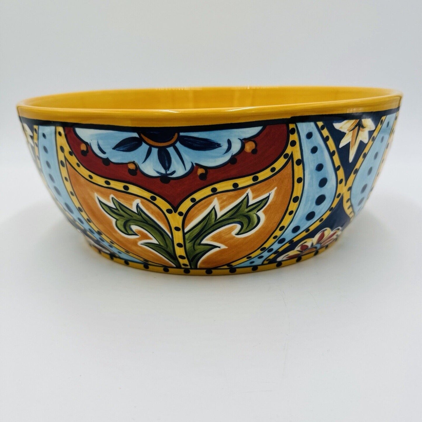 España La Barca Lifestyle Bowl Colorful Hand-Painted Ceramic Tabletop Large