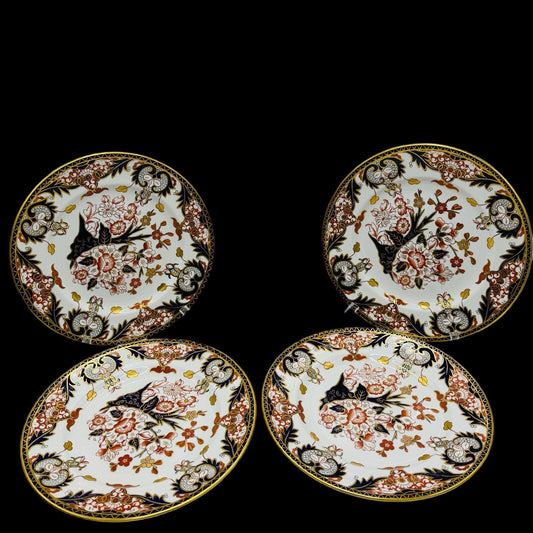 Royal Crown Derby King's Of Old Japan 383 Pattern Dinner Plate Porcelain Antique