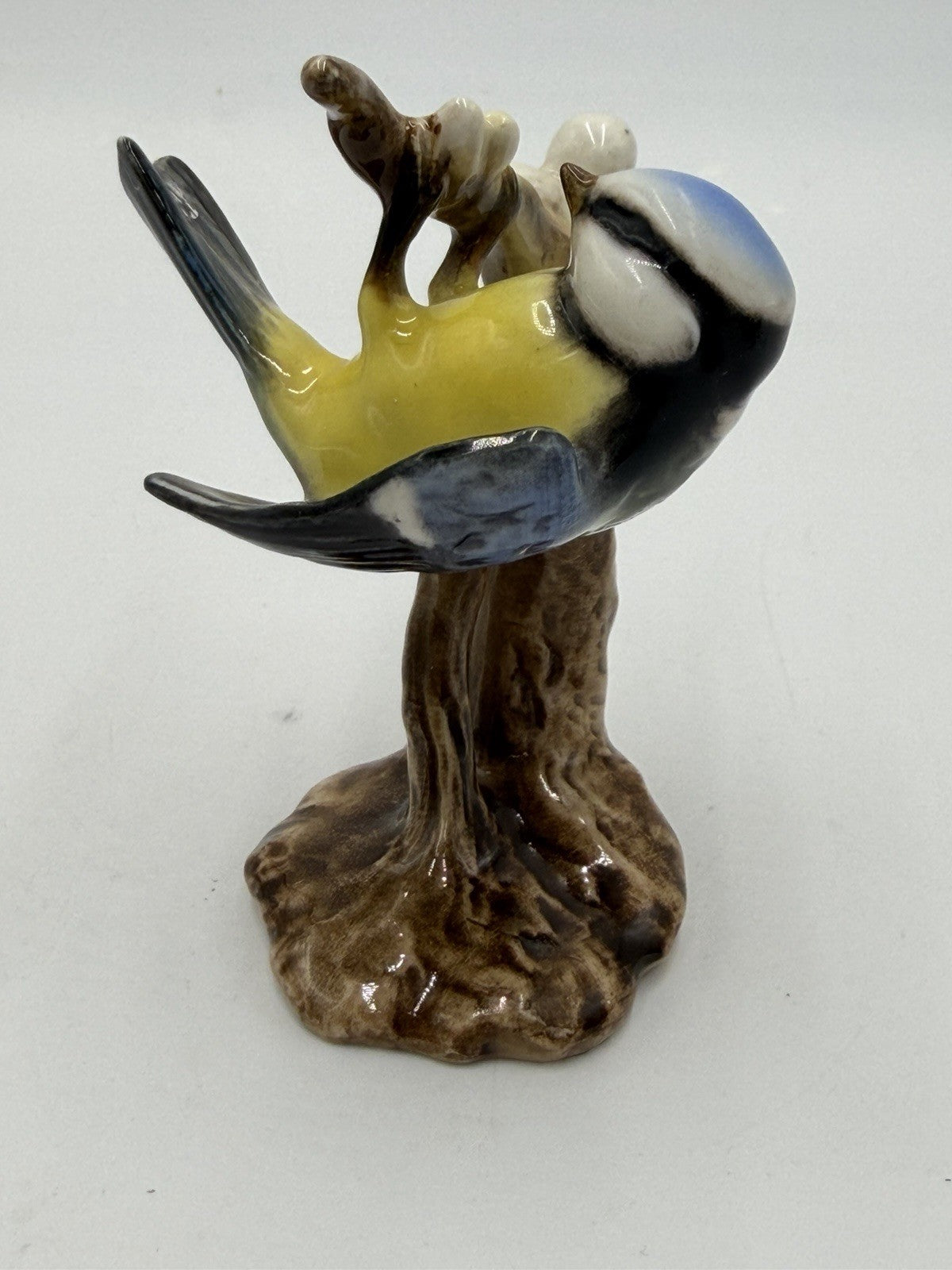 Vtg Goebel Hummel Blue Titmouse Bird Porcelain Figurine W.Germany CV64 Sticker