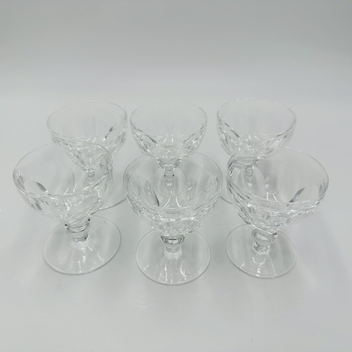 Waterford Crystal Glasses Liquor Cocktail Kathleen Cut Ireland 3.5in 6 Piece Set