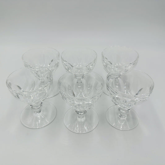 Waterford Crystal Glasses Liquor Cocktail Kathleen Cut Ireland 3.5in 6 Piece Set