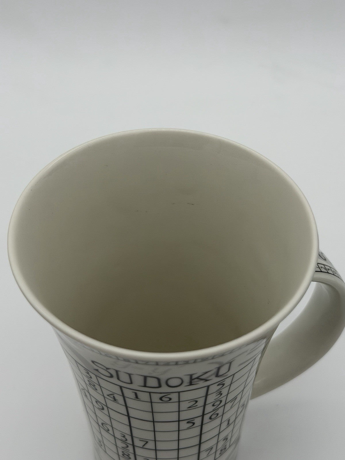 Dunoon Porcelain England Tall Mug The Origins of Sudoku Coffee Mug Vintage