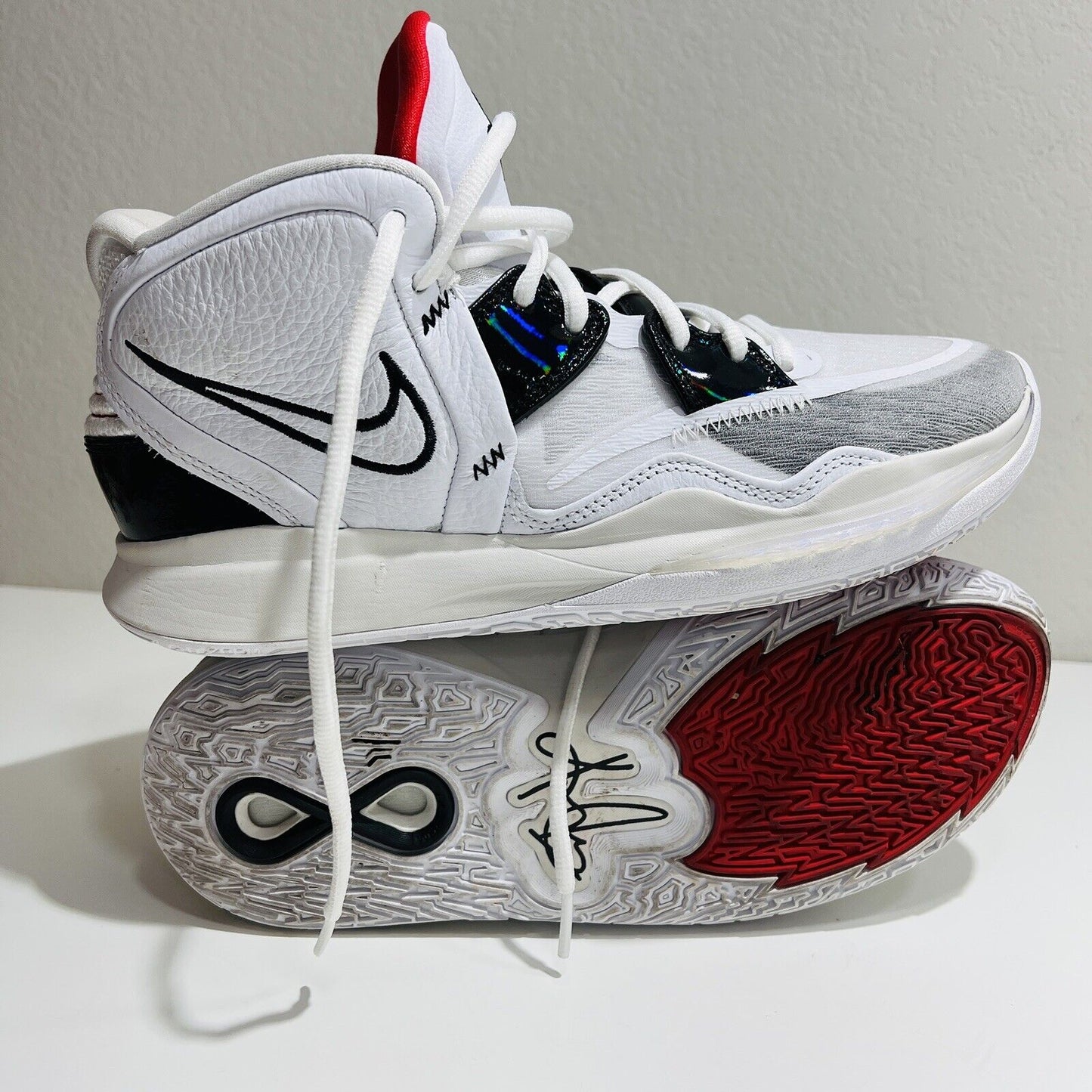 Nike Men Shoes Size 9 Kyrie 8 Infinity White University CZ0204-101 Sneakers