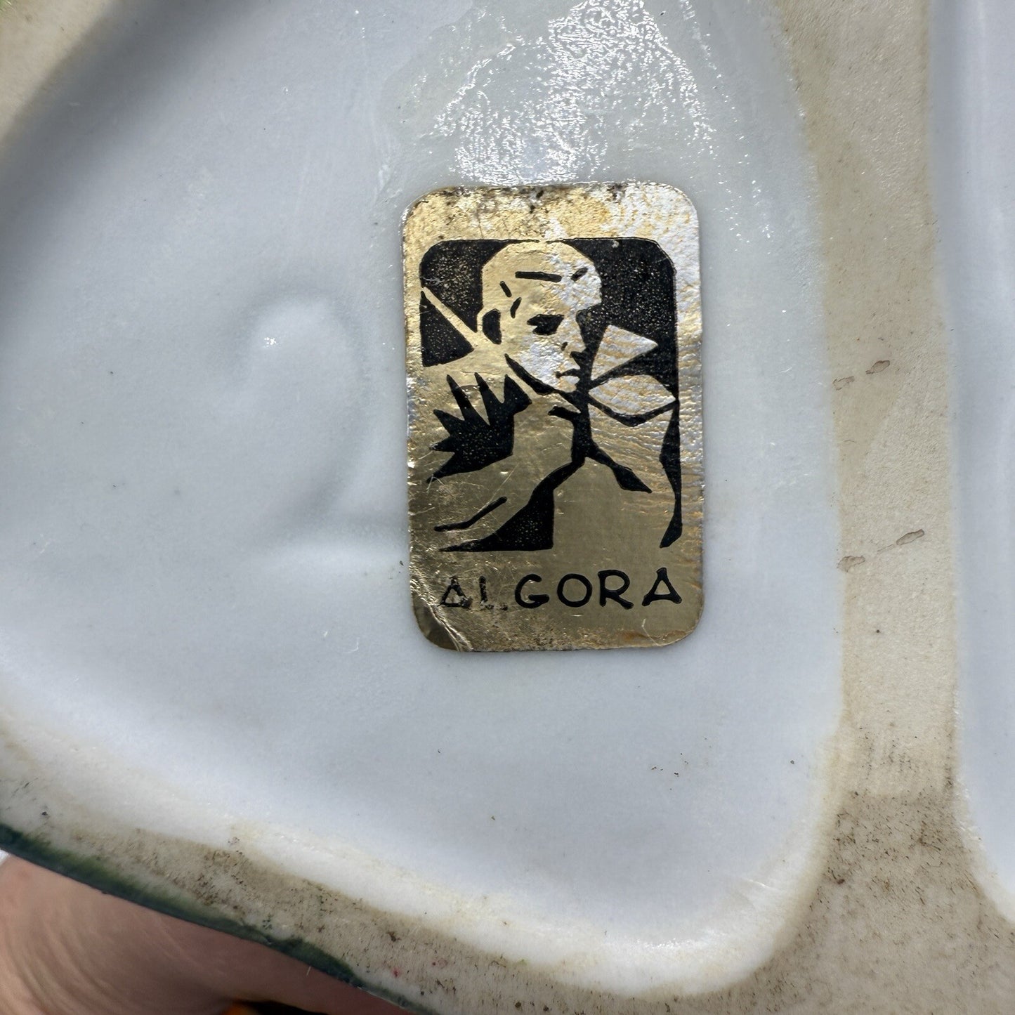 Large Algora Porcelain C.Martinu Hand Painted Rooster Figurine Spain Vintage 11"