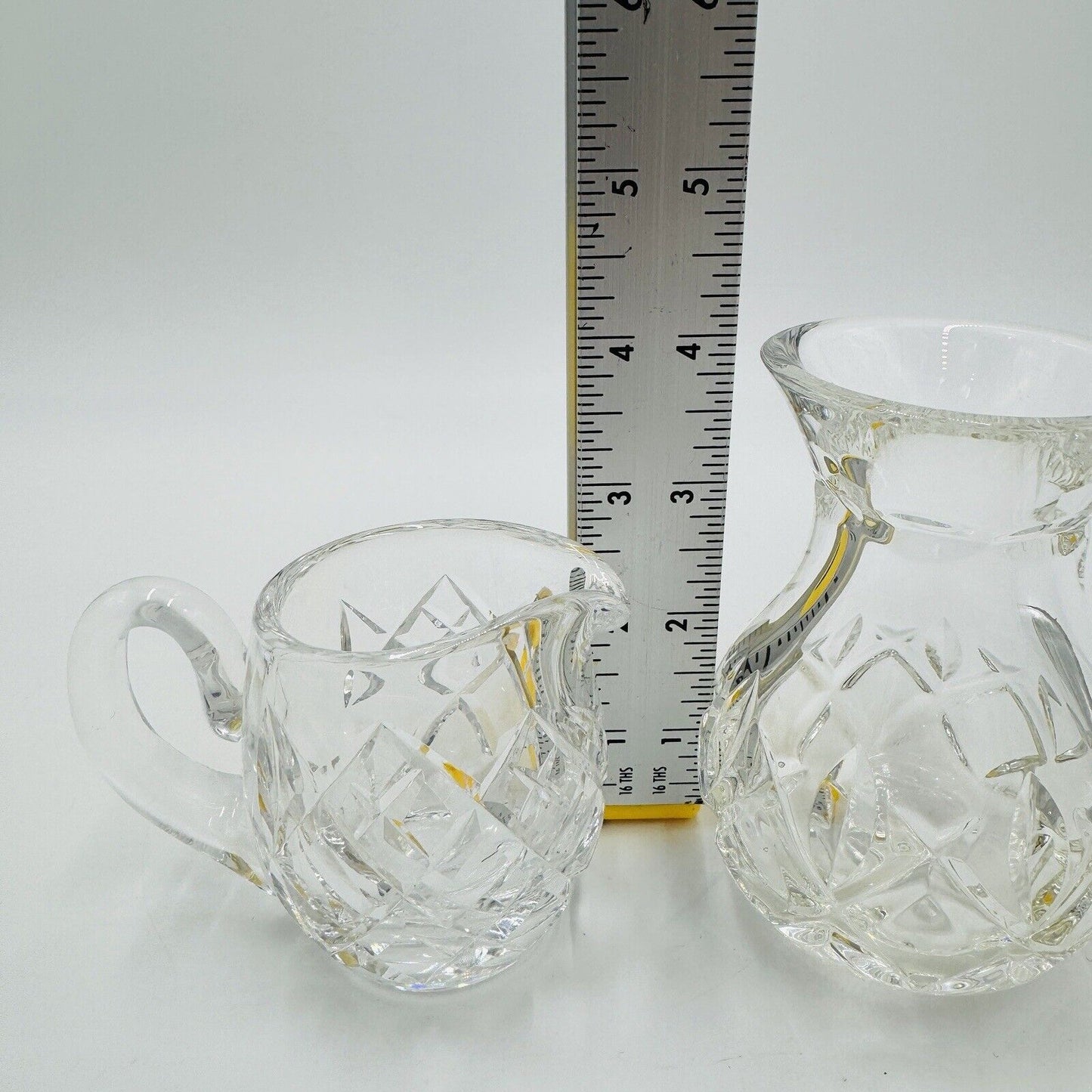 Waterford Crystal Posy Bulb Vase and Mini Pitcher 4in and 3in Set