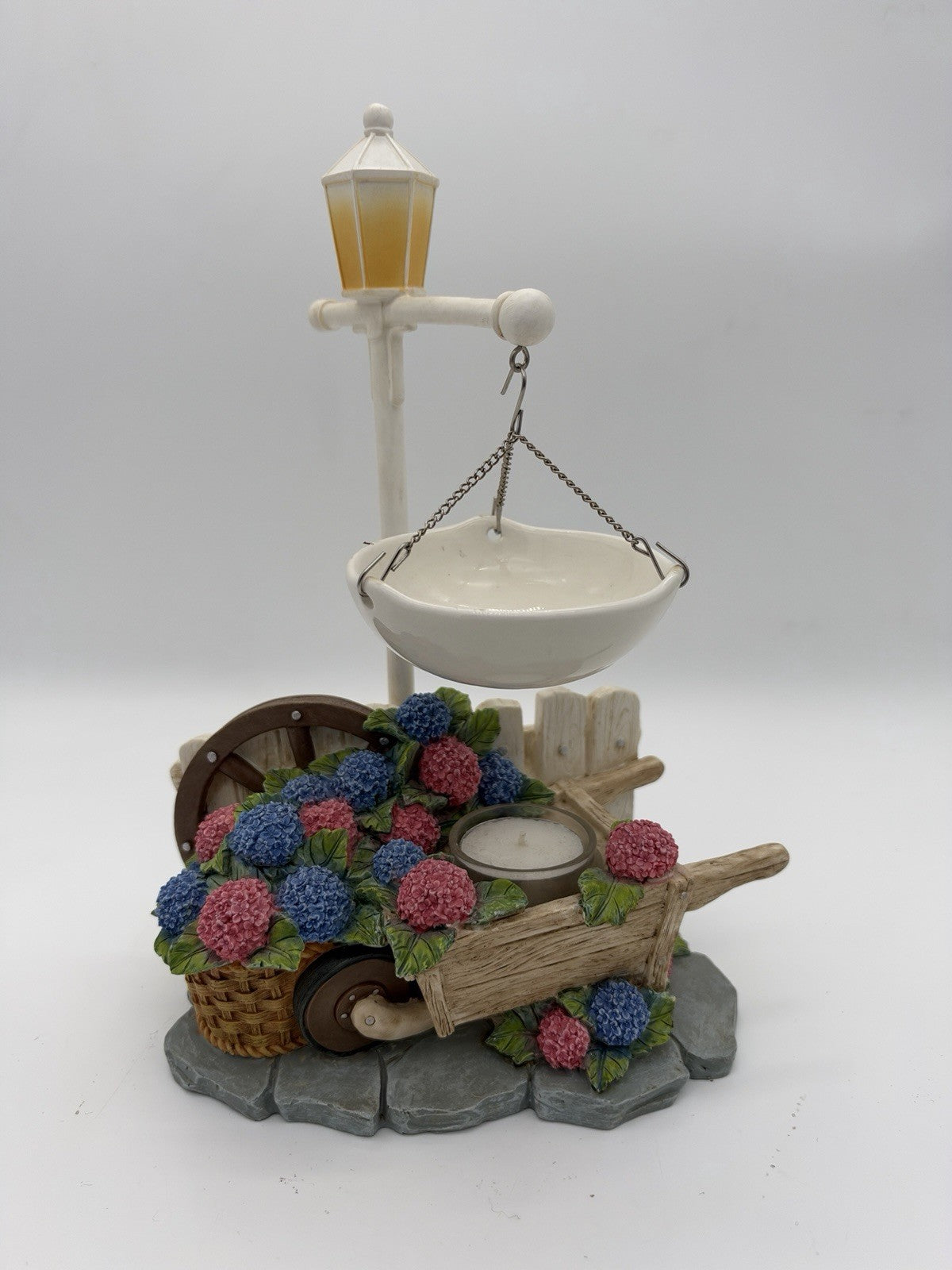Yankee Candle Tea Light Hanging Wax Tart Warmer Hydrangea Flower Wagon Spring