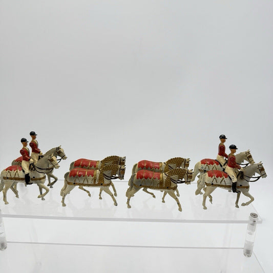 Britains LTD QUEEN ELIZABETH CORONATION (Only Horses)1953 England Metal Horses