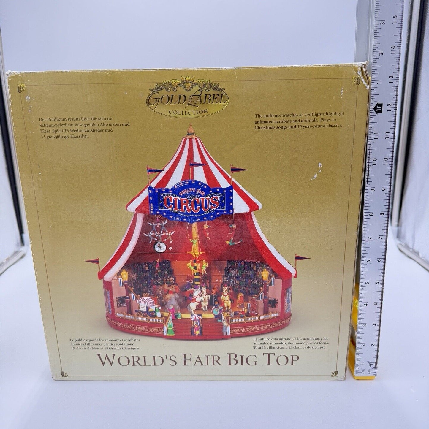 Mr Christmas The Gold Label Collection World's Fair Big Top Animated Circus Work